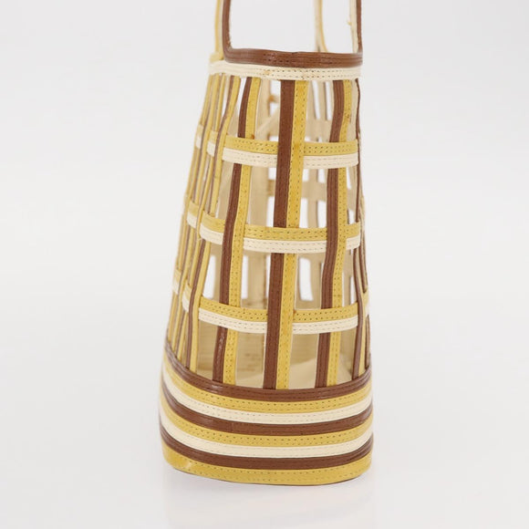 PRADA Hand Bag Leather Brown Auth BA8023