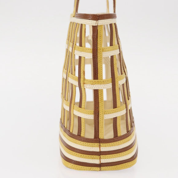 PRADA Hand Bag Leather Brown Auth BA8023