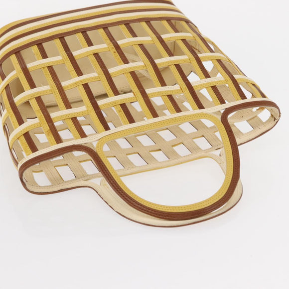 PRADA Hand Bag Leather Brown Auth BA8023