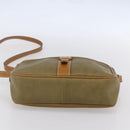 BALENCIAGA Shoulder Bag Leather Beige Silver Auth BA8029-10