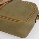 BALENCIAGA Shoulder Bag Leather Beige Silver Auth BA8029-11