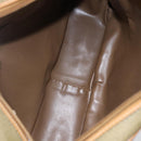 BALENCIAGA Shoulder Bag Leather Beige Silver Auth BA8029-18