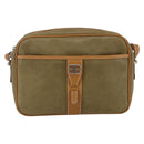 BALENCIAGA Shoulder Bag Leather Beige Silver Auth BA8029-2