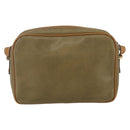 BALENCIAGA Shoulder Bag Leather Beige Silver Auth BA8029-3