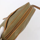 BALENCIAGA Shoulder Bag Leather Beige Silver Auth BA8029-6