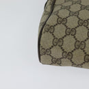 GUCCI GG Supreme Web Sherry Line Clutch Bag PVC Beige Gold 84 01 012 Auth BA803-15