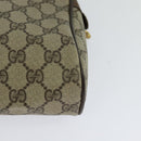 GUCCI GG Supreme Web Sherry Line Clutch Bag PVC Beige Gold 84 01 012 Auth BA803-16