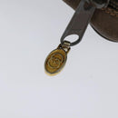 GUCCI GG Supreme Web Sherry Line Clutch Bag PVC Beige Gold 84 01 012 Auth BA803-8