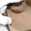 GUCCI GG Supreme Web Sherry Line Clutch Bag PVC Beige Gold 84 01 012 Auth BA803-11