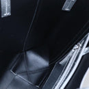 CELINE Hand Bag Leather 2way White Silver Auth BA8030-19