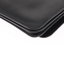 LOEWE Anagram Shoulder Bag Leather Black Silver Auth BA8031-14