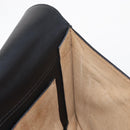 LOEWE Anagram Shoulder Bag Leather Black Silver Auth BA8031-20