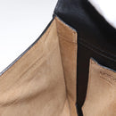 LOEWE Anagram Shoulder Bag Leather Black Silver Auth BA8031-21