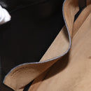 LOEWE Anagram Shoulder Bag Leather Black Silver Auth BA8031-23