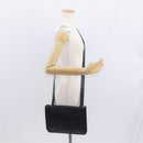 LOEWE Anagram Shoulder Bag Leather Black Silver Auth BA8031-25