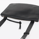 LOEWE Anagram Shoulder Bag Leather Black Silver Auth BA8031-6