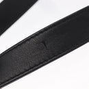 LOEWE Anagram Shoulder Bag Leather Black Silver Auth BA8031-8