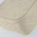 CHANEL Matelasse Chain Shoulder Bag Lamb Skin Beige Gold CC Auth BA8033-17