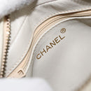 CHANEL Matelasse Chain Shoulder Bag Lamb Skin Beige Gold CC Auth BA8033-19