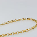 CHANEL Matelasse Chain Shoulder Bag Lamb Skin Beige Gold CC Auth BA8033-14