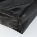 CHANEL Matelasse Shoulder Bag Lamb Skin Black Gold CC Auth BA8034-15