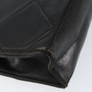 CHANEL Matelasse Shoulder Bag Lamb Skin Black Gold CC Auth BA8034-17