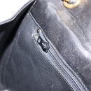 CHANEL Matelasse Shoulder Bag Lamb Skin Black Gold CC Auth BA8034-22