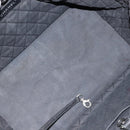 CHANEL Chain Tote Bag Caviar Skin Black Silver CC Auth BA8036-10