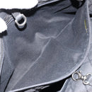 CHANEL Chain Tote Bag Caviar Skin Black Silver CC Auth BA8036-11