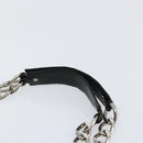 CHANEL Chain Tote Bag Caviar Skin Black Silver CC Auth BA8036-8