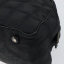 CHANEL New Travel Line Hand Bag Nylon Black CC Auth BA8039-9