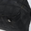 CHANEL New Travel Line Hand Bag Nylon Black CC Auth BA8039-15