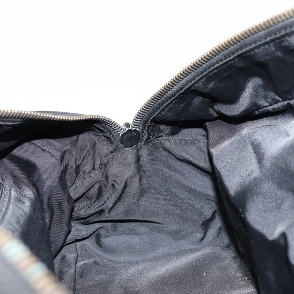 CHANEL New Travel Line Hand Bag Nylon Black CC Auth BA8039