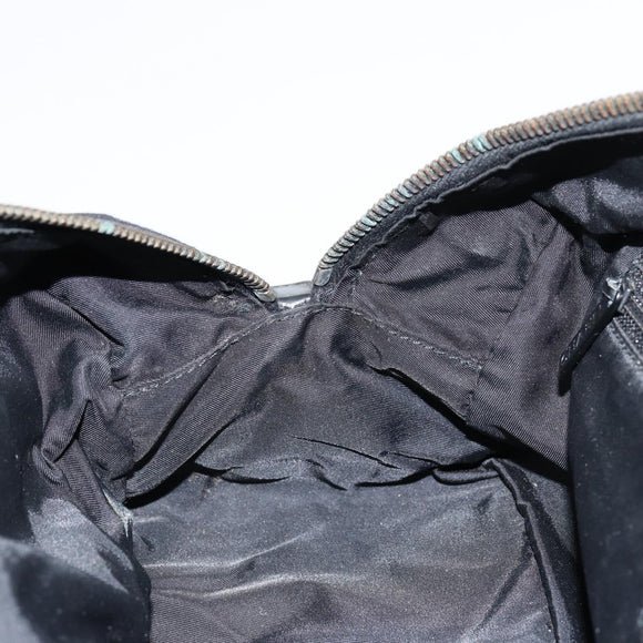 CHANEL New Travel Line Hand Bag Nylon Black CC Auth BA8039