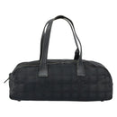 CHANEL New Travel Line Hand Bag Nylon Black CC Auth BA8039-13