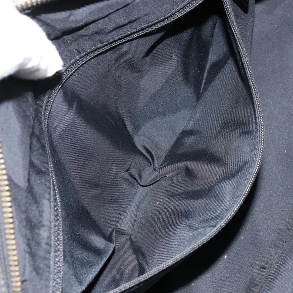 CHANEL New Travel Line Hand Bag Nylon Black CC Auth BA8039