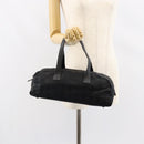 CHANEL New Travel Line Hand Bag Nylon Black CC Auth BA8039-23