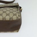 GUCCI GG Supreme Web Sherry Line Bag PVC Beige Gold 904 02 084 Auth BA804-11