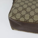 GUCCI GG Supreme Web Sherry Line Bag PVC Beige Gold 904 02 084 Auth BA804-12