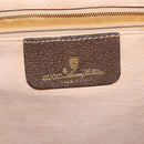 GUCCI GG Supreme Web Sherry Line Bag PVC Beige Gold 904 02 084 Auth BA804-18