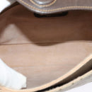 GUCCI GG Supreme Web Sherry Line Bag PVC Beige Gold 904 02 084 Auth BA804-17