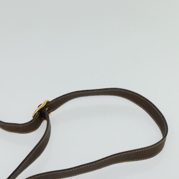 GUCCI GG Supreme Web Sherry Line Bag PVC Beige Gold 904 02 084 Auth BA804