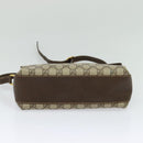 GUCCI GG Supreme Web Sherry Line Bag PVC Beige Gold 904 02 084 Auth BA804-9