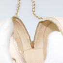 CHANEL Matelasse Chain Shoulder Bag Lamb Skin Beige Gold CC Auth BA8041-18