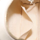 CHANEL Matelasse Chain Shoulder Bag Lamb Skin Beige Gold CC Auth BA8041-20