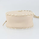 CHANEL Matelasse Ketten-Schultertasche Lammleder Beige Gold CC Auth ba8041M-5