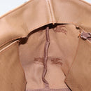 Burberrys Nova Check Hand Bag Canvas Beige Gold Auth BA8044-19