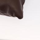 BURBERRY Hand Bag Leather Brown Gold Auth BA8046-8