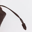 BURBERRY Hand Bag Leather Brown Gold Auth BA8046-9