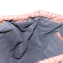 BURBERRY Hand Bag Leather Brown Gold Auth BA8046-21